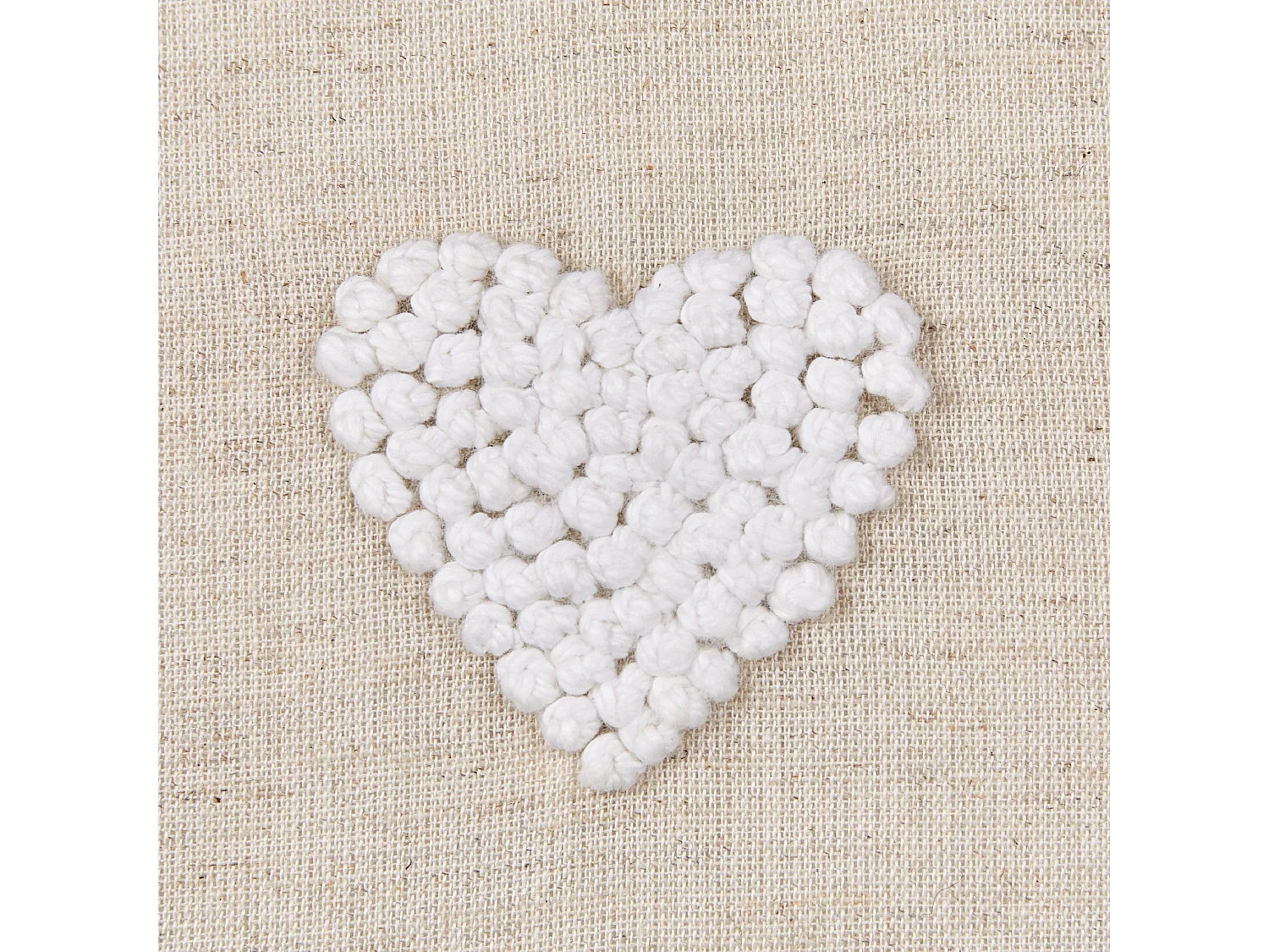 Sierkussen geborduurd beige 30 x 50 cm GAZANIA