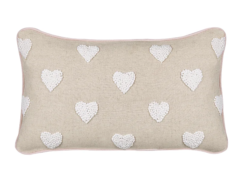 Cuscino cotone beige 30 x 50 cm GAZANIA