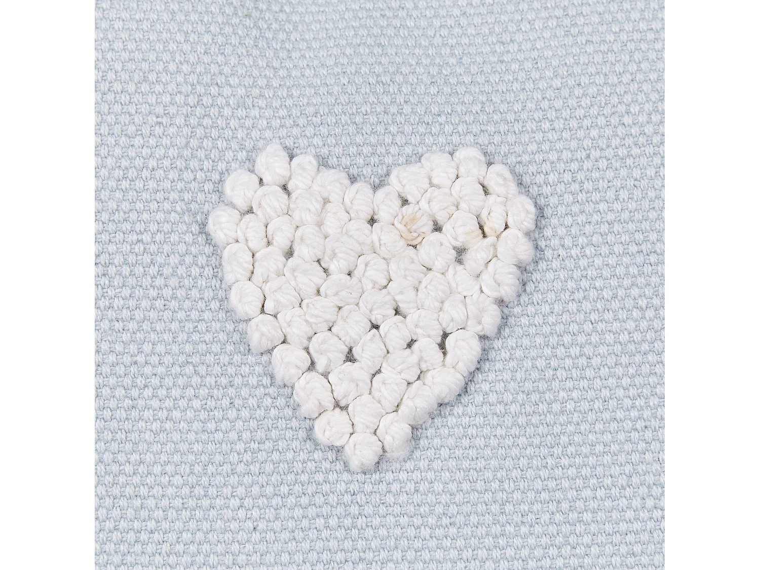 Dekokissen Herzen Baumwolle grau 45 x 45 cm GAZANIA