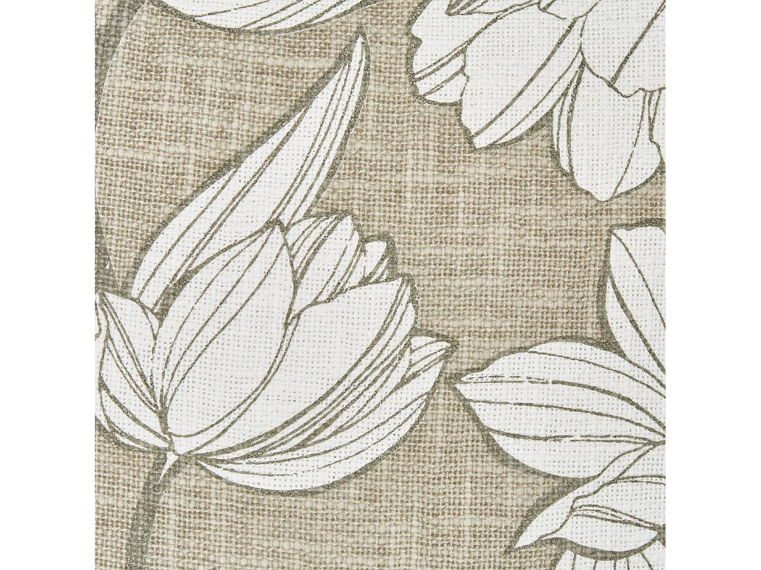 Conjunto de 2 cojines decorativos CYANOTIS Algodón 45 x 45 cm Verde Patrón floral