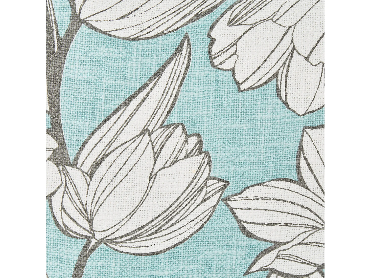 Lot de 2 coussins décoratifs CYANOTIS Coton 45 x 45 cm Bleu clair Motif floral