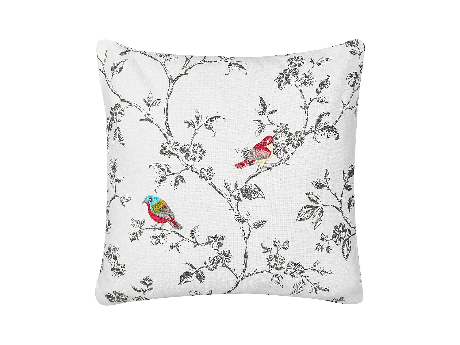 Coussin DILLENIA Coton 45 x 45 cm Blanc