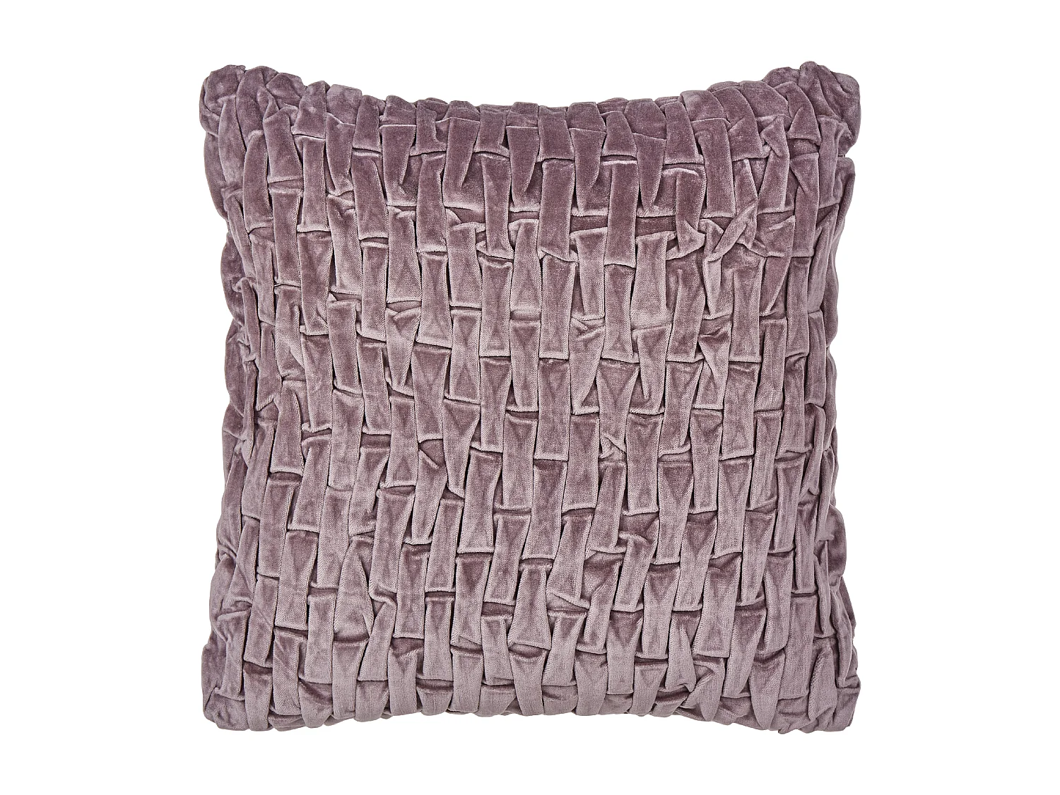 Set van 2 decoratieve kussens CHIRITA Fluweel 45 x 45 cm Paars Effen