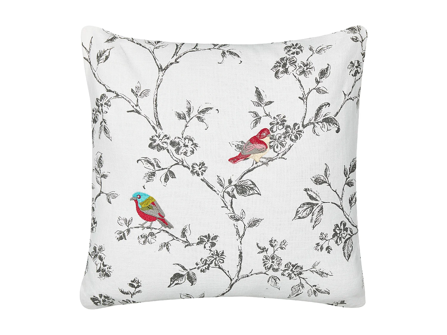 Coussin DILLENIA Coton 45 x 45 cm Blanc