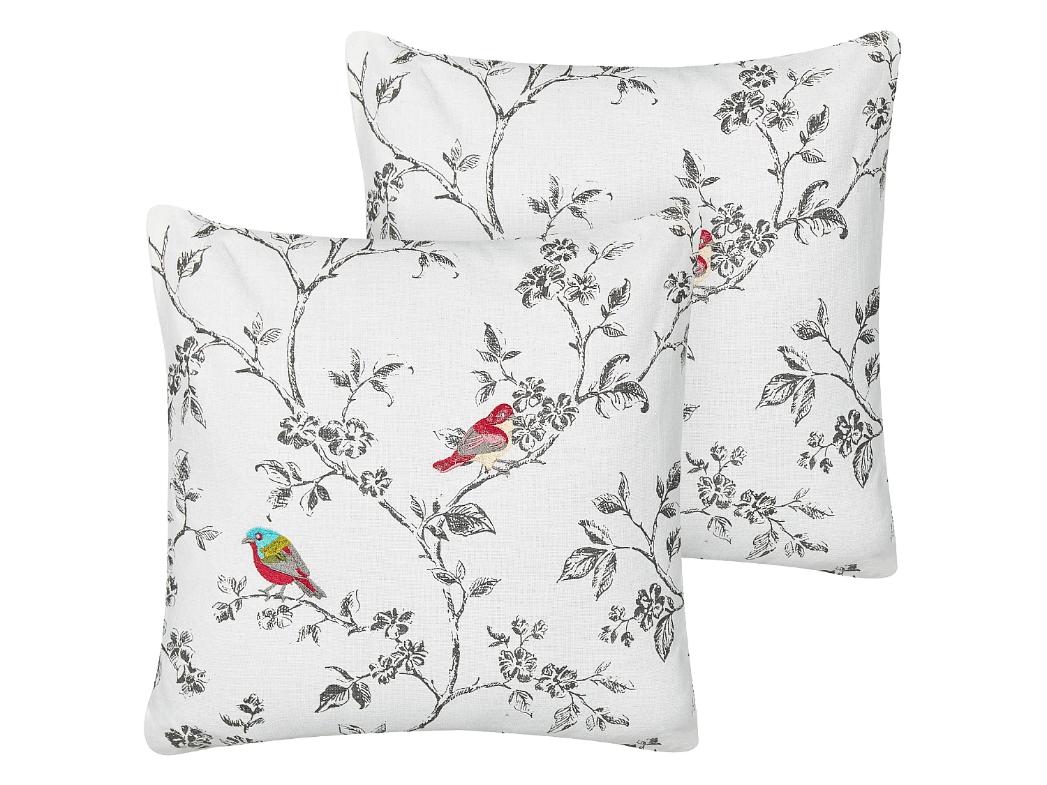 Throw Cushion DILLENIA Cotton 45 x 45 cm White