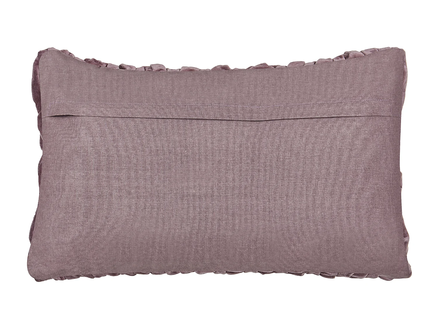 Coussin en velours plissé violet 30 x 50 cm CHIRITA