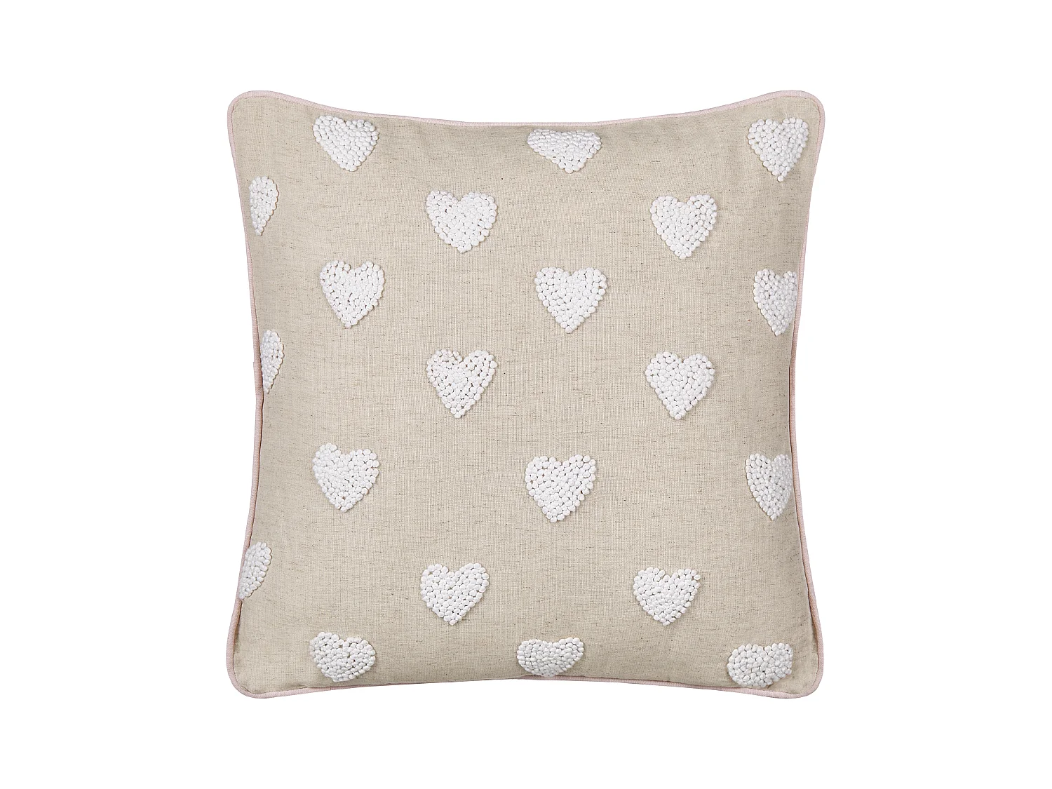 Coussin GAZANIA Coton 45 x 45 cm Beige