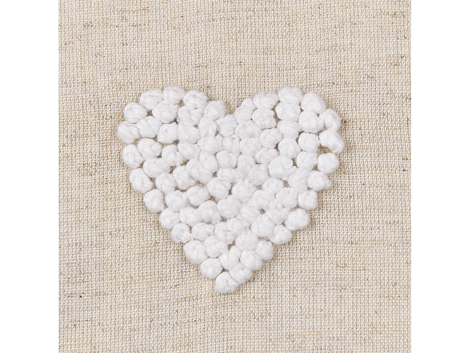 Sierkussen geborduurd beige 45 x 45 cm GAZANIA