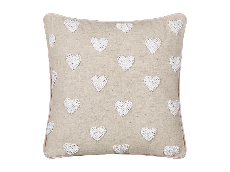 Coussin GAZANIA Coton 45 x 45 cm Beige