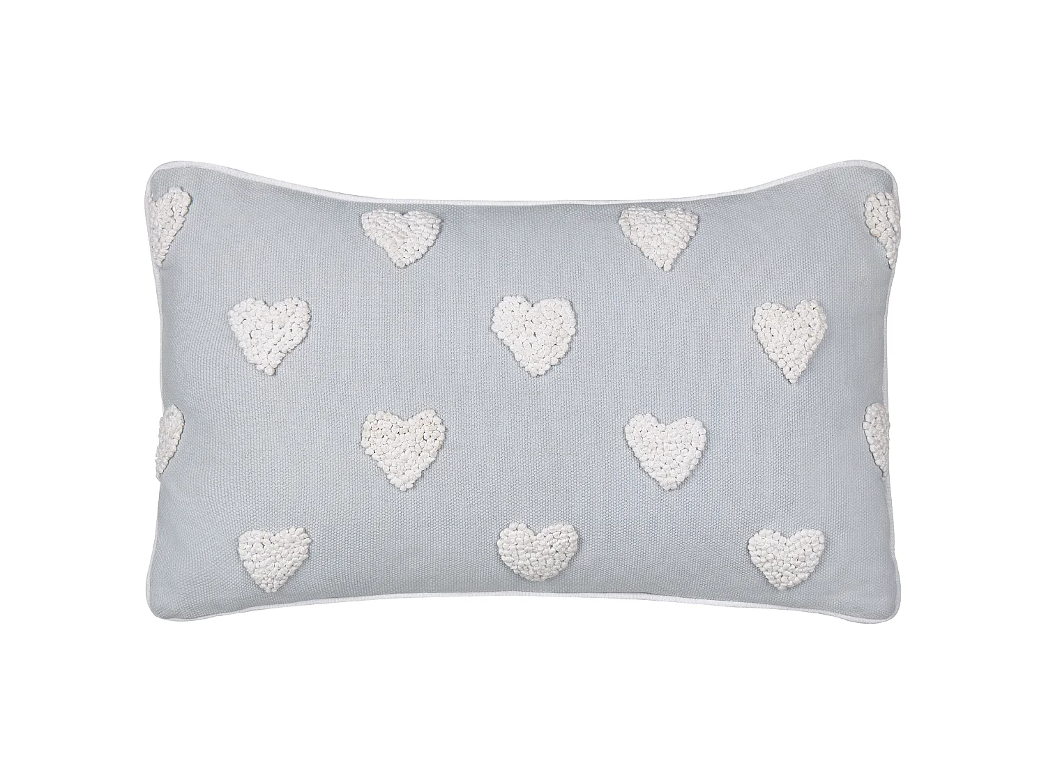 Throw Cushion GAZANIA Cotton 30 x 50 cm Light Grey