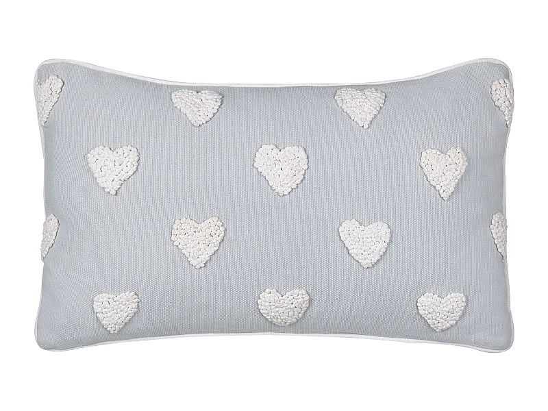 Coussin GAZANIA Coton 30 x 50 cm Gris clair