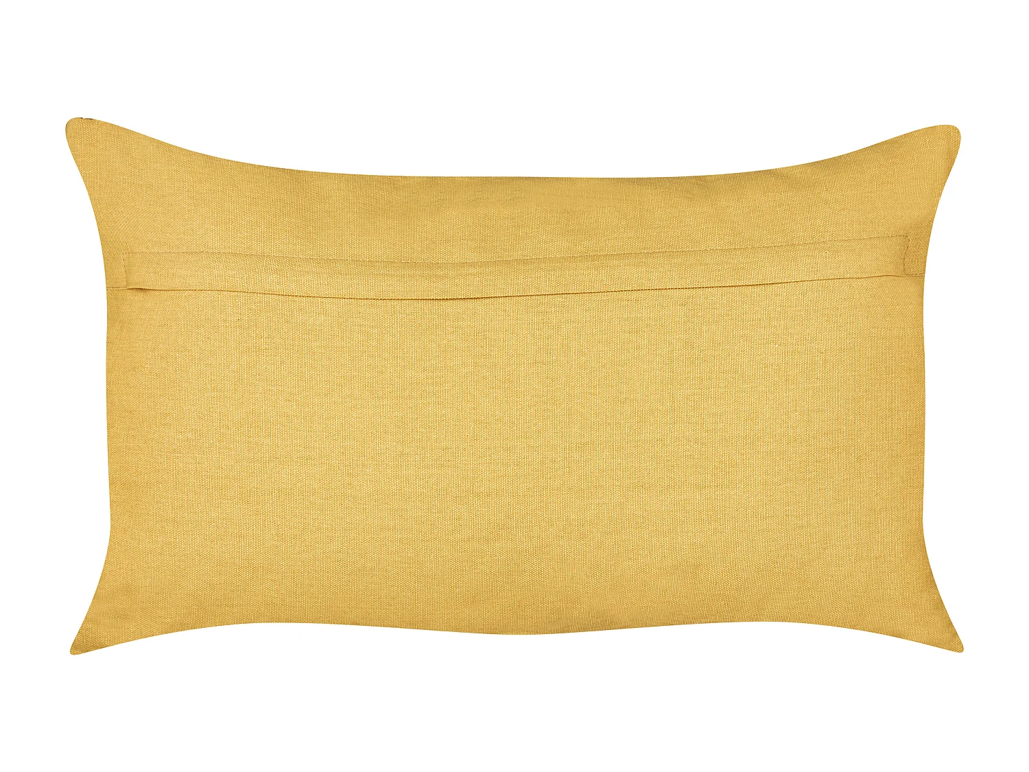 Lot de 2 coussins décoratifs CHOISYA Velours 30 x 50 cm Jaune Unicolore
