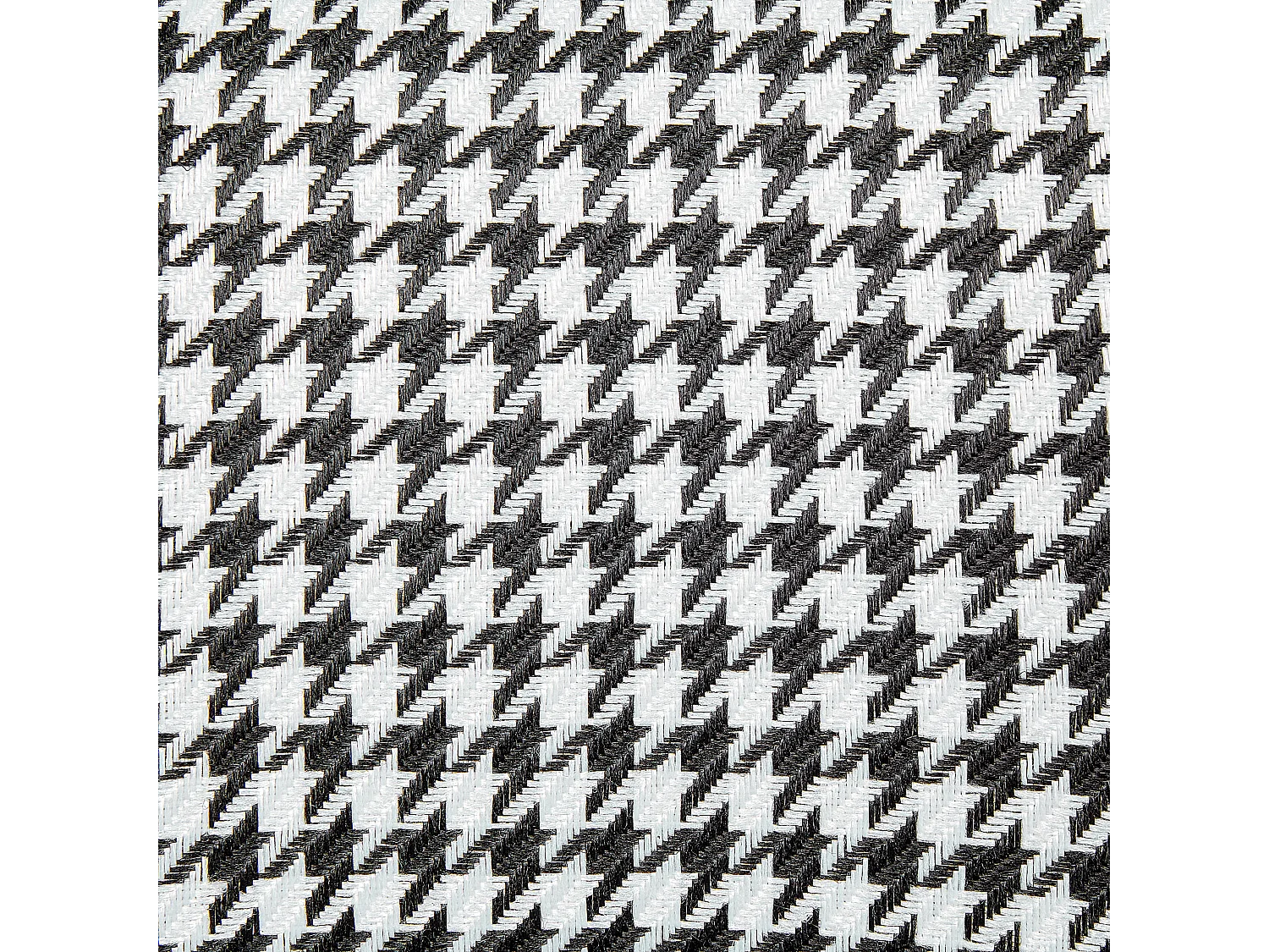 Lot de 2 chaises de bar FALTON Velours Noir/blanc