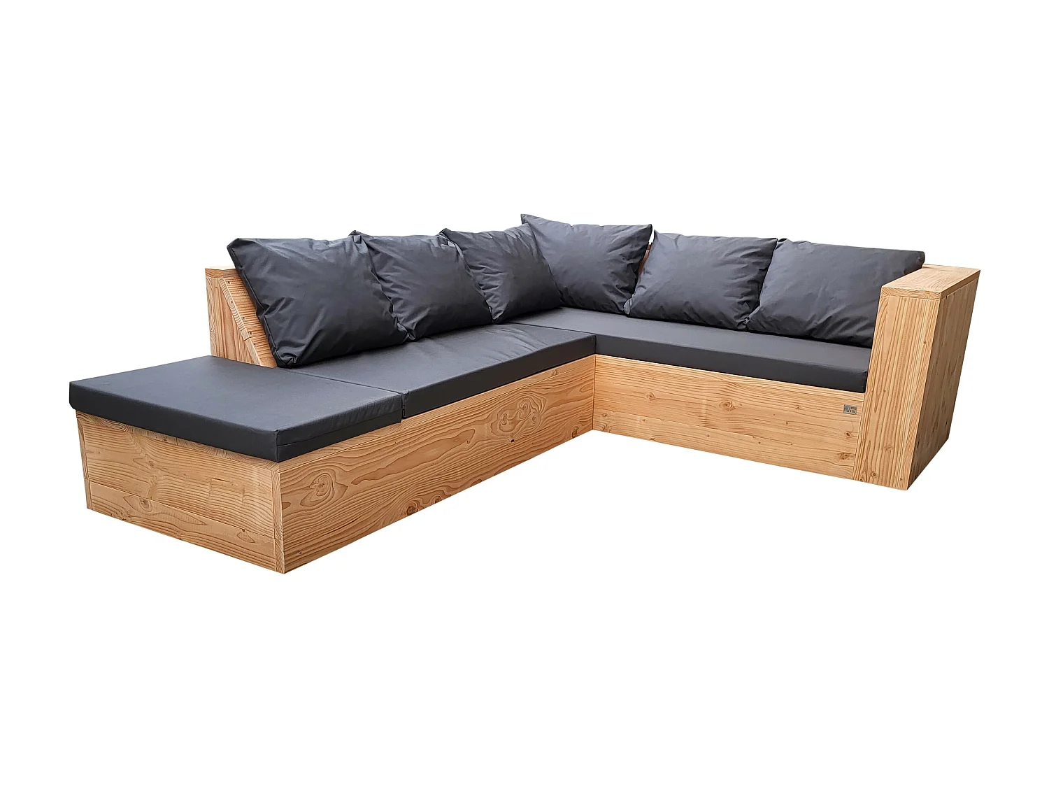 Wood4you - Loungeset 7 douglashout - incl kussens - 200cm - 210cm
