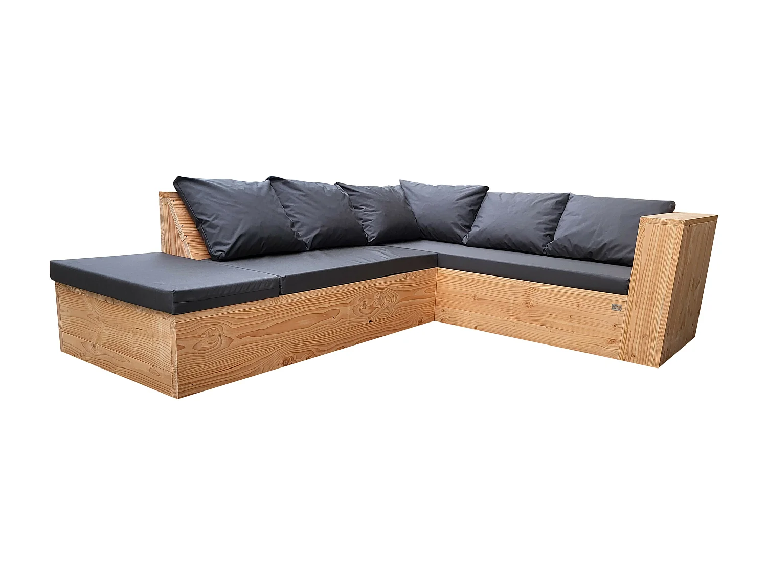 Wood4you - Loungeset 7 douglashout - incl kussens - 200cm - 210cm