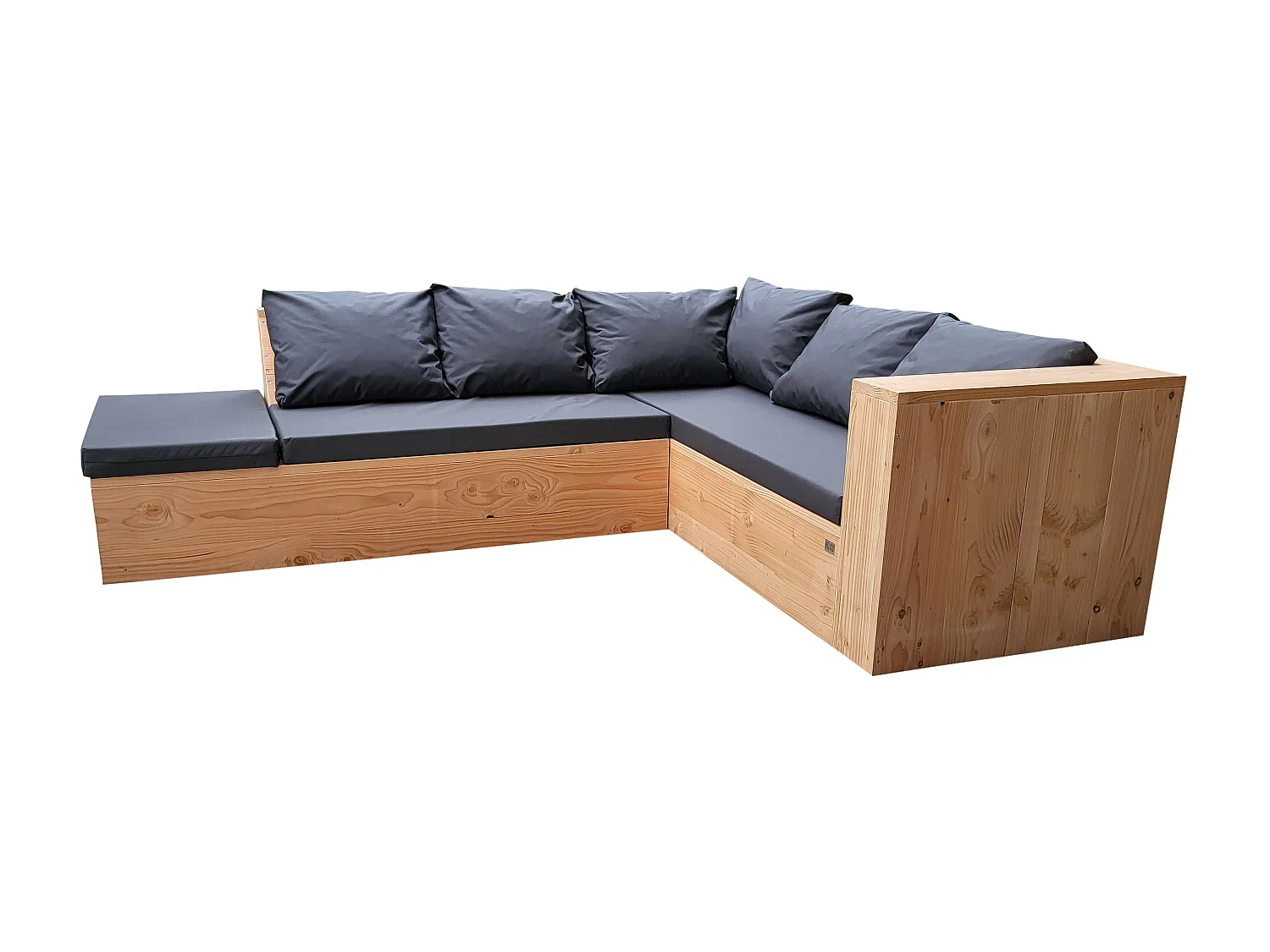 Wood4you - Loungeset 7 douglashout - incl kussens - 200cm - 210cm