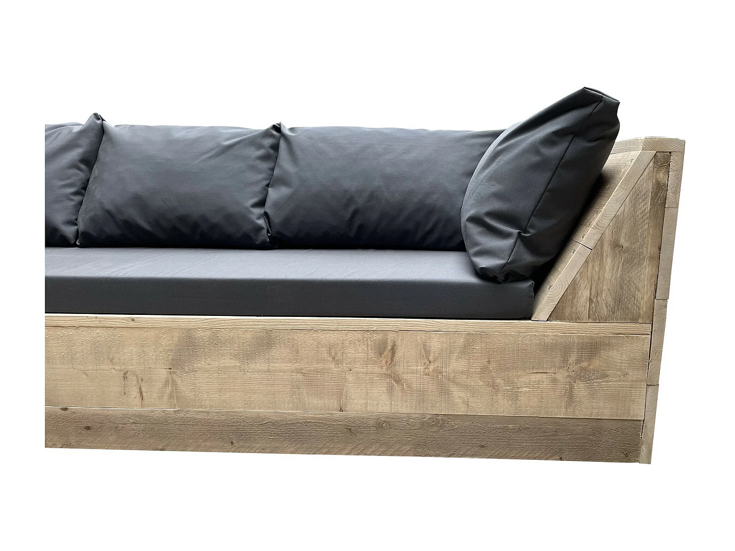 Wood4you - Loungeset - 6 steigerhout - incl Plofkussens - 230cm - 230cm