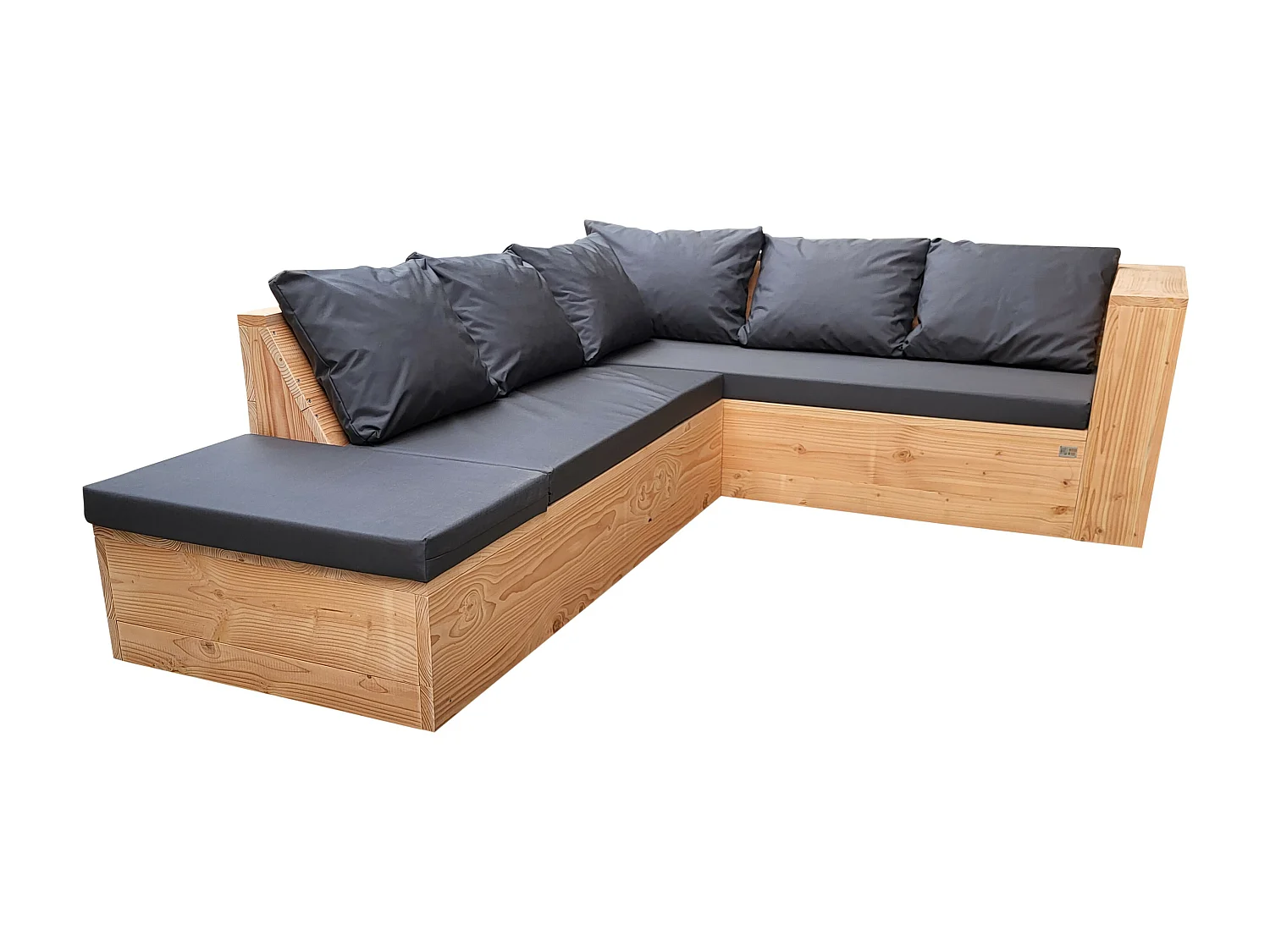 Wood4you - Loungeset 7 douglashout - incl kussens - 200cm - 220cm