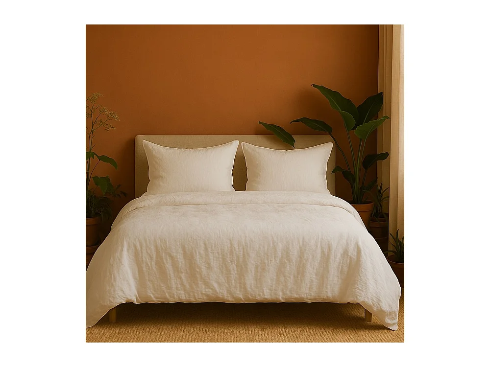 Parure de Lit en Gaze de Coton 240 x 220 cm