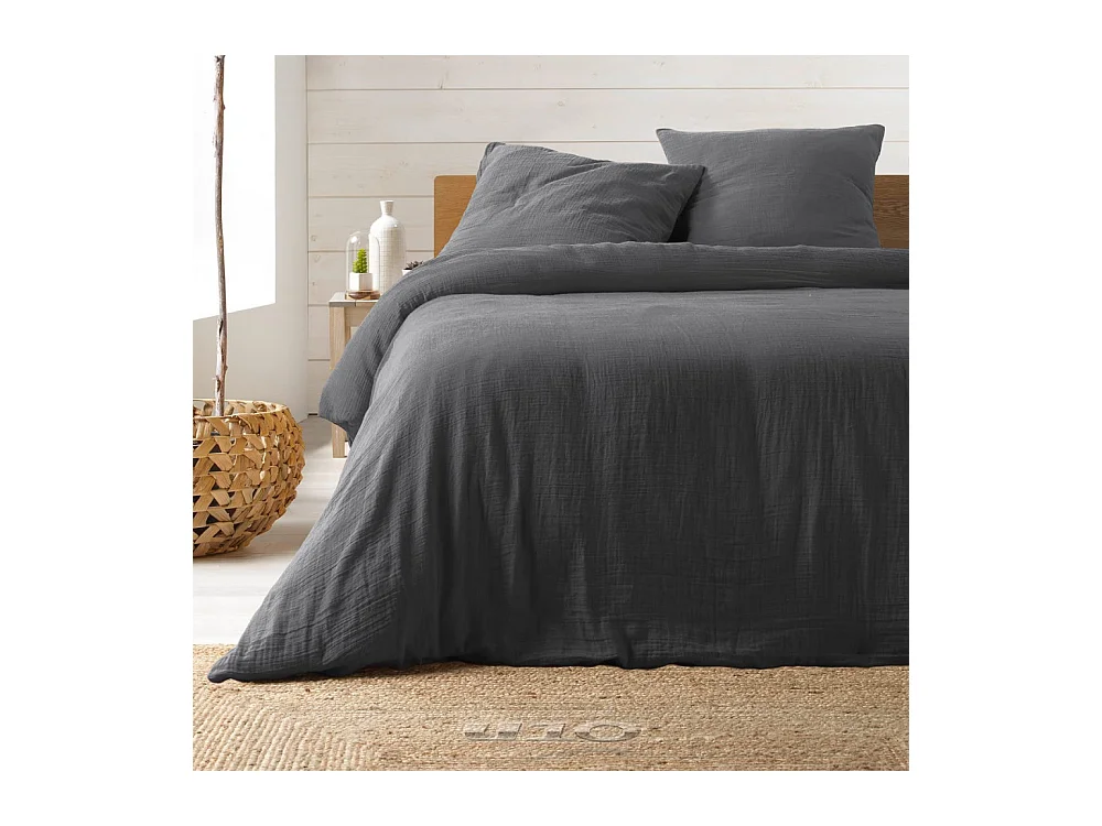 Parure de Lit en Gaze de Coton 240 x 220 cm