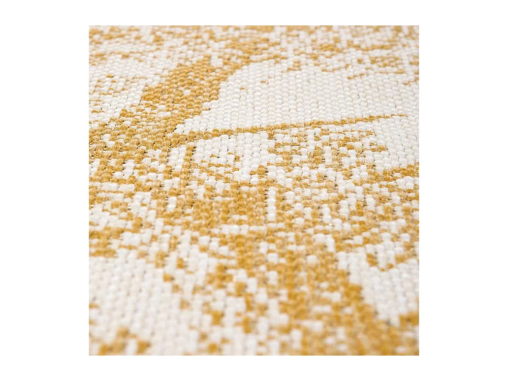 Tapis extérieur en polypropylène et polyester Deva Doré