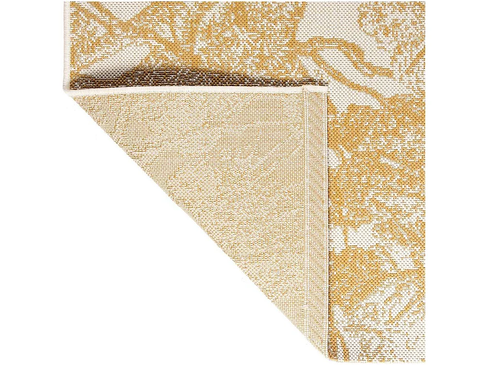 Tapis extérieur en polypropylène et polyester Deva Doré