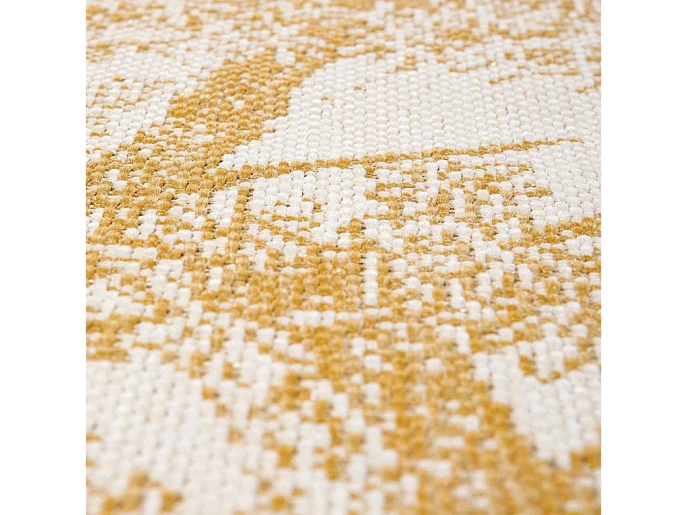 Tapis extérieur en polypropylène et polyester Deva Doré