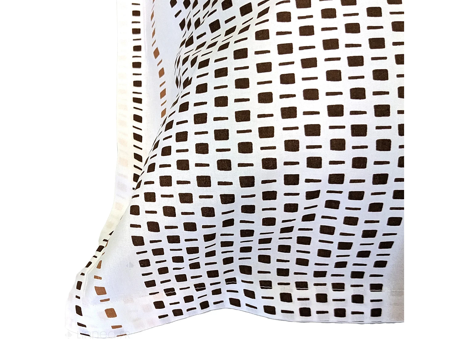 Taie d'oreiller 50x70 cm coton NIAGARA marron Châtaigne