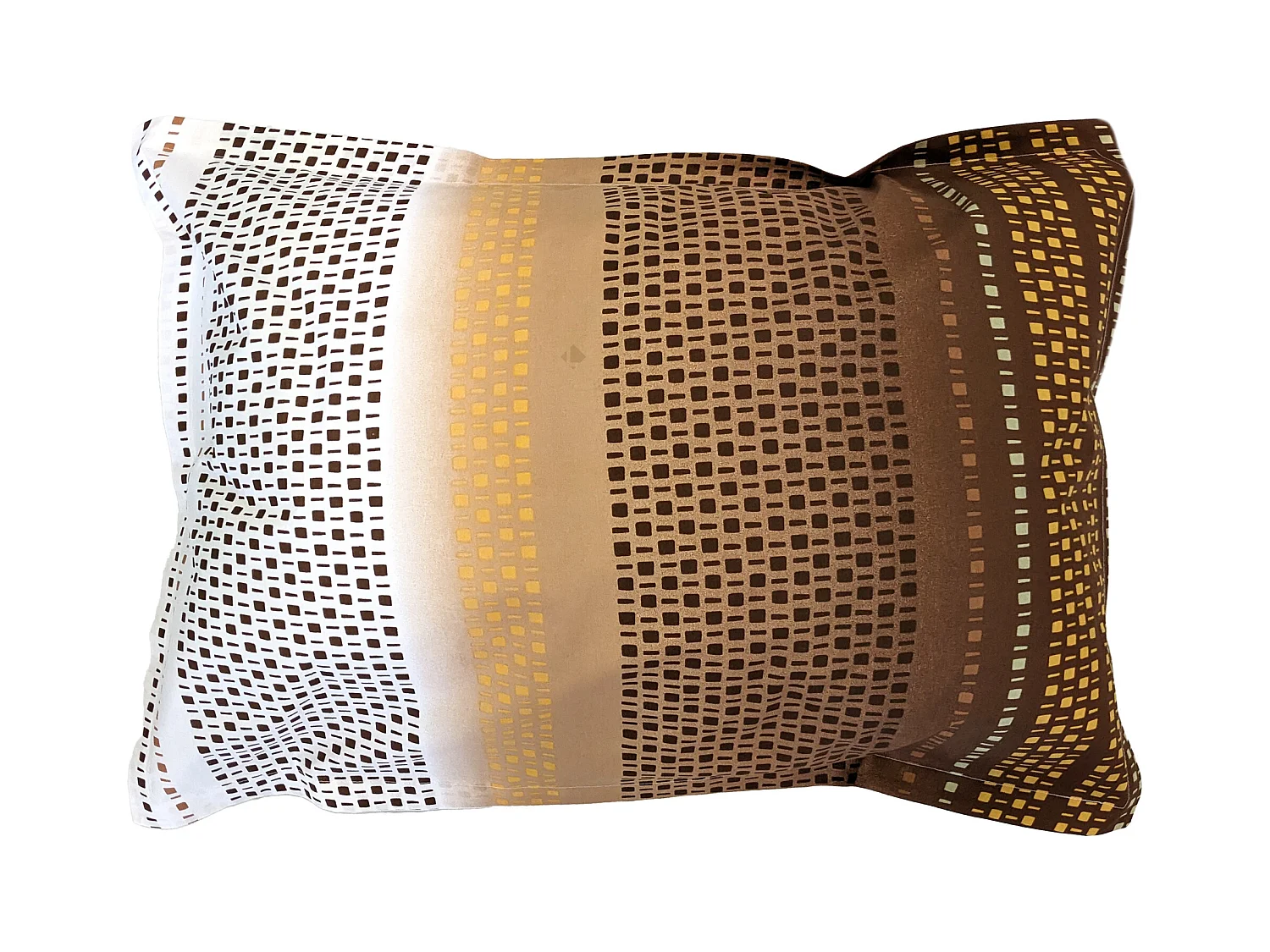 Taie d'oreiller 50x70 cm coton NIAGARA marron Châtaigne