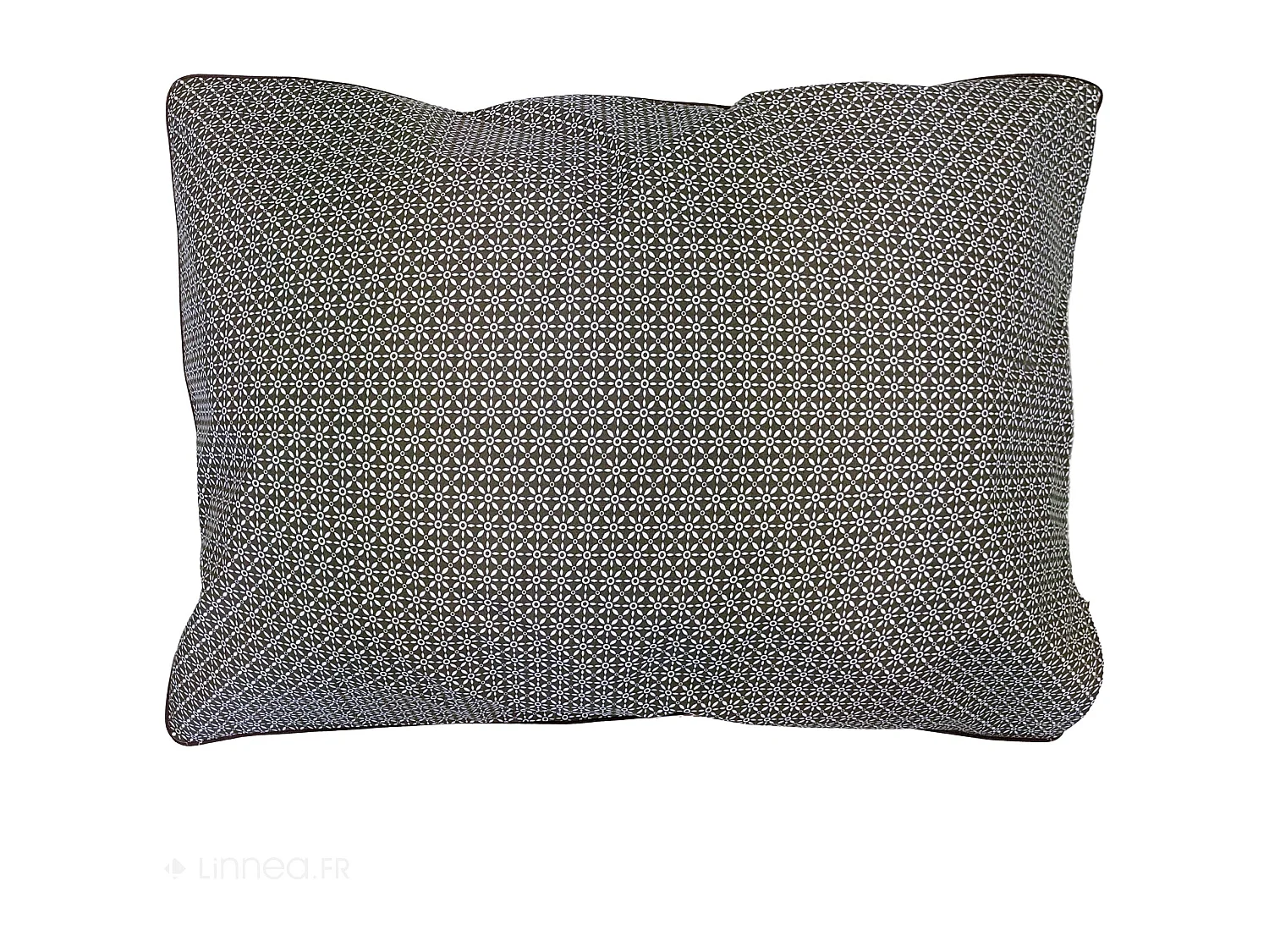 Taie d'oreiller 50x70 cm percale coton longues fibres GABIN marron