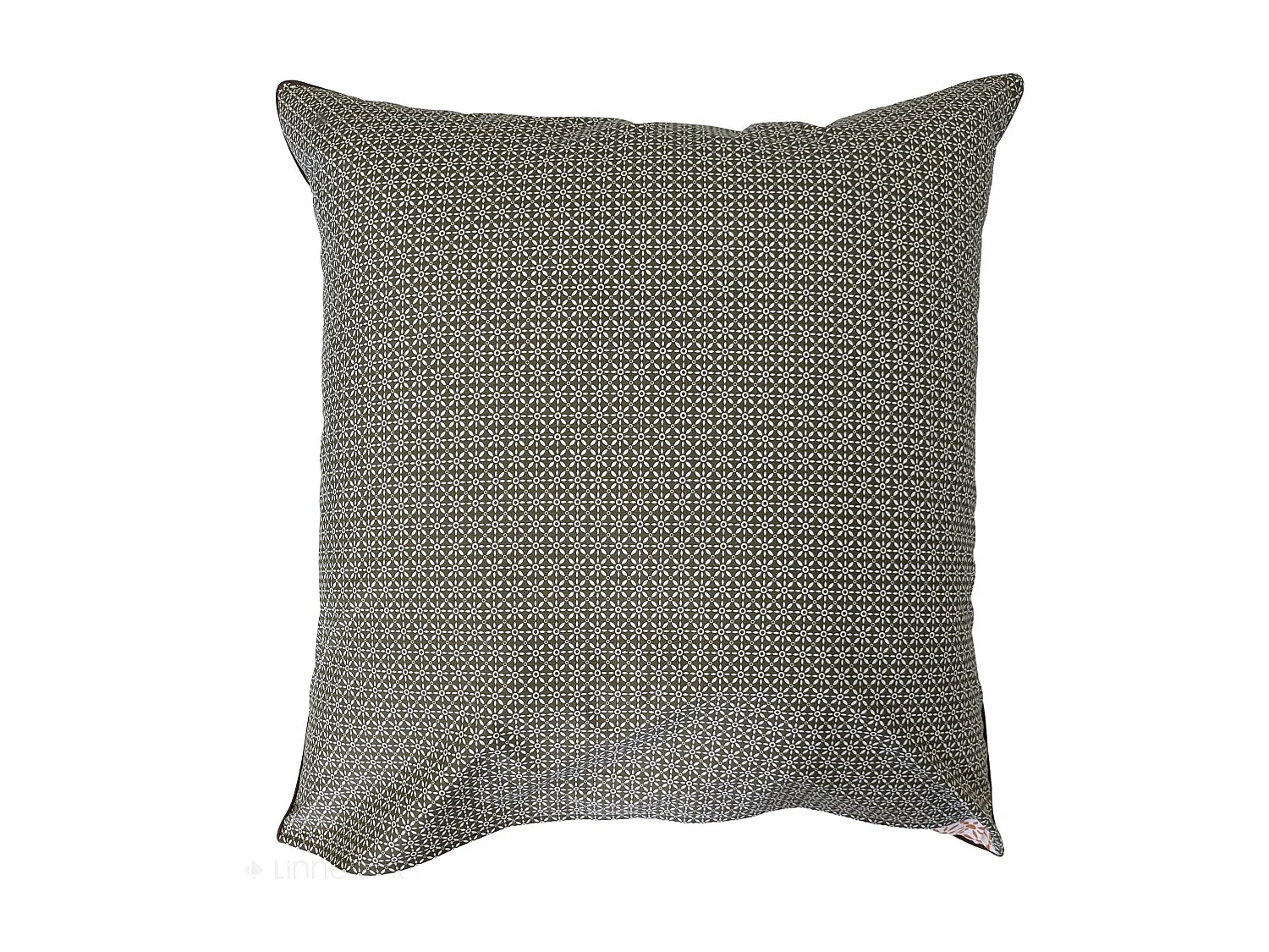 Taie d'oreiller 65x65 cm percale coton longues fibres GABIN marron