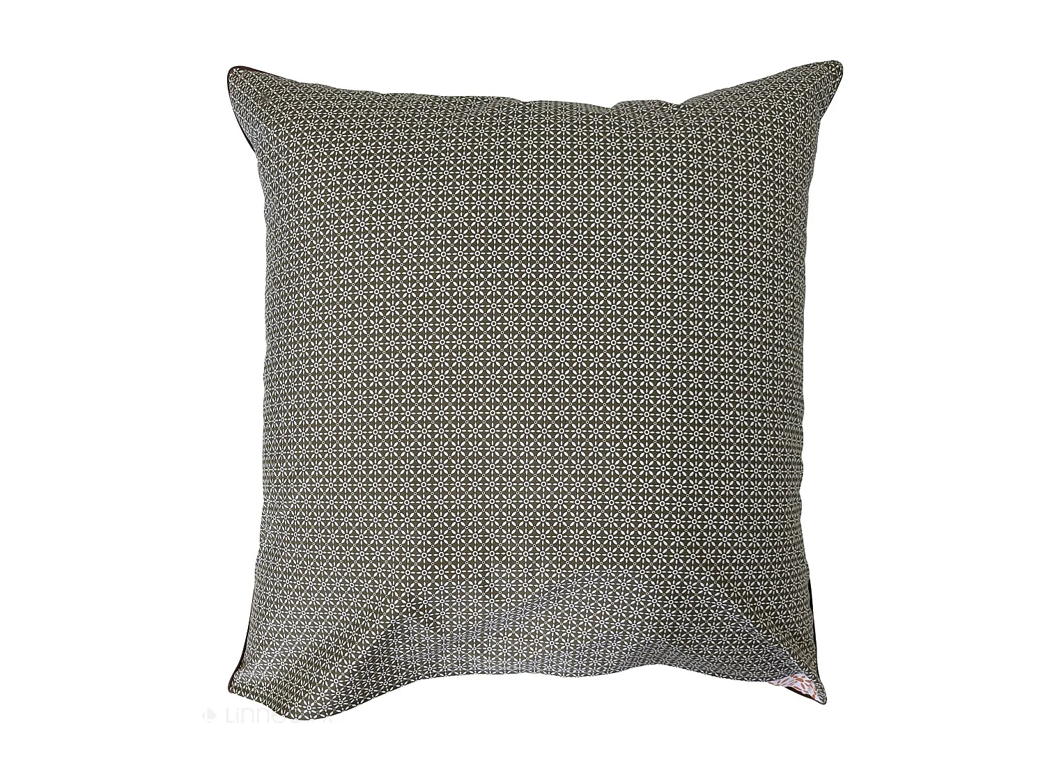 Taie d'oreiller 65x65 cm percale coton longues fibres GABIN marron