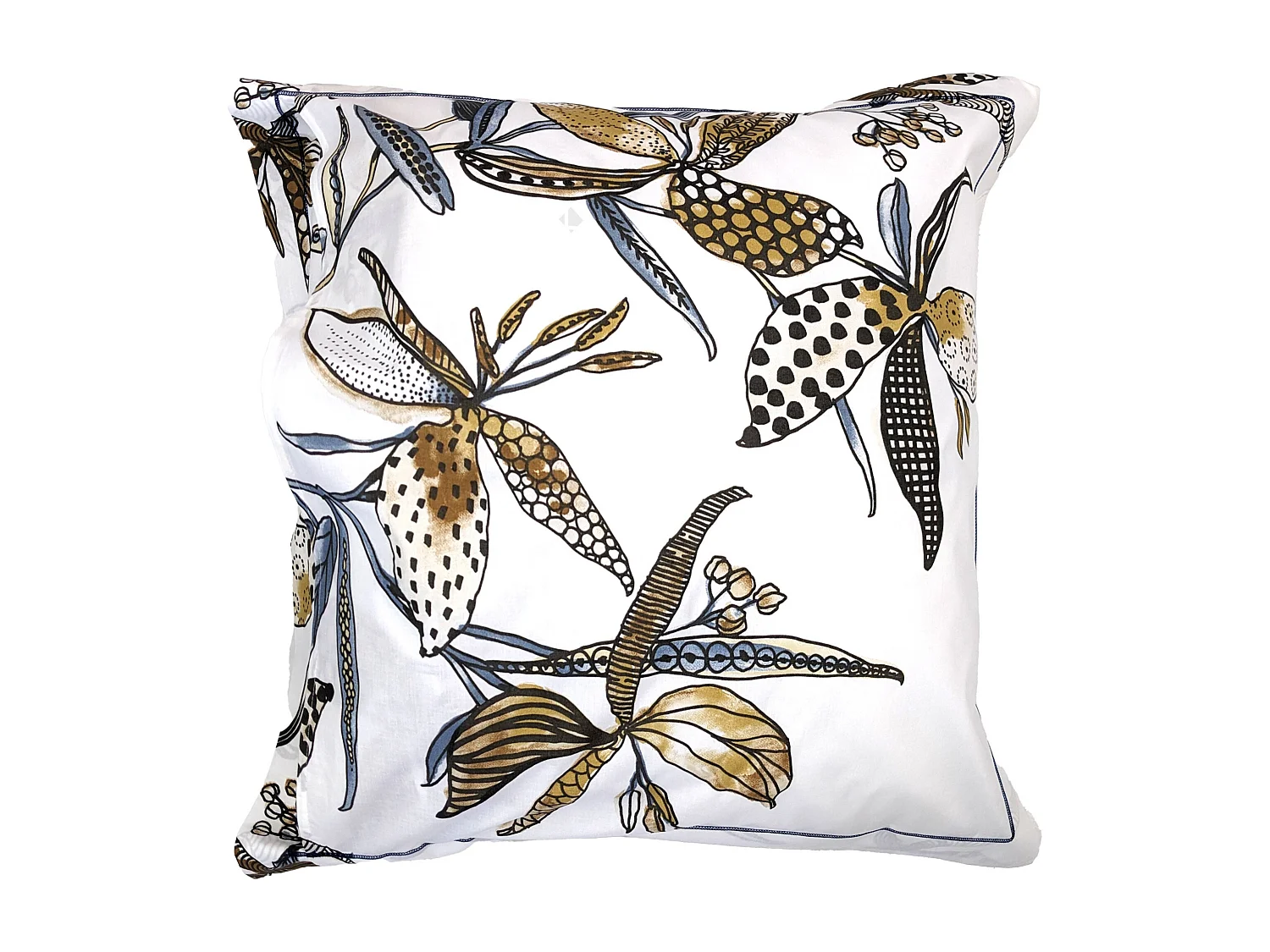 Taie d'oreiller 65x65 cm en coton PÉNÉLOPE beige Silice