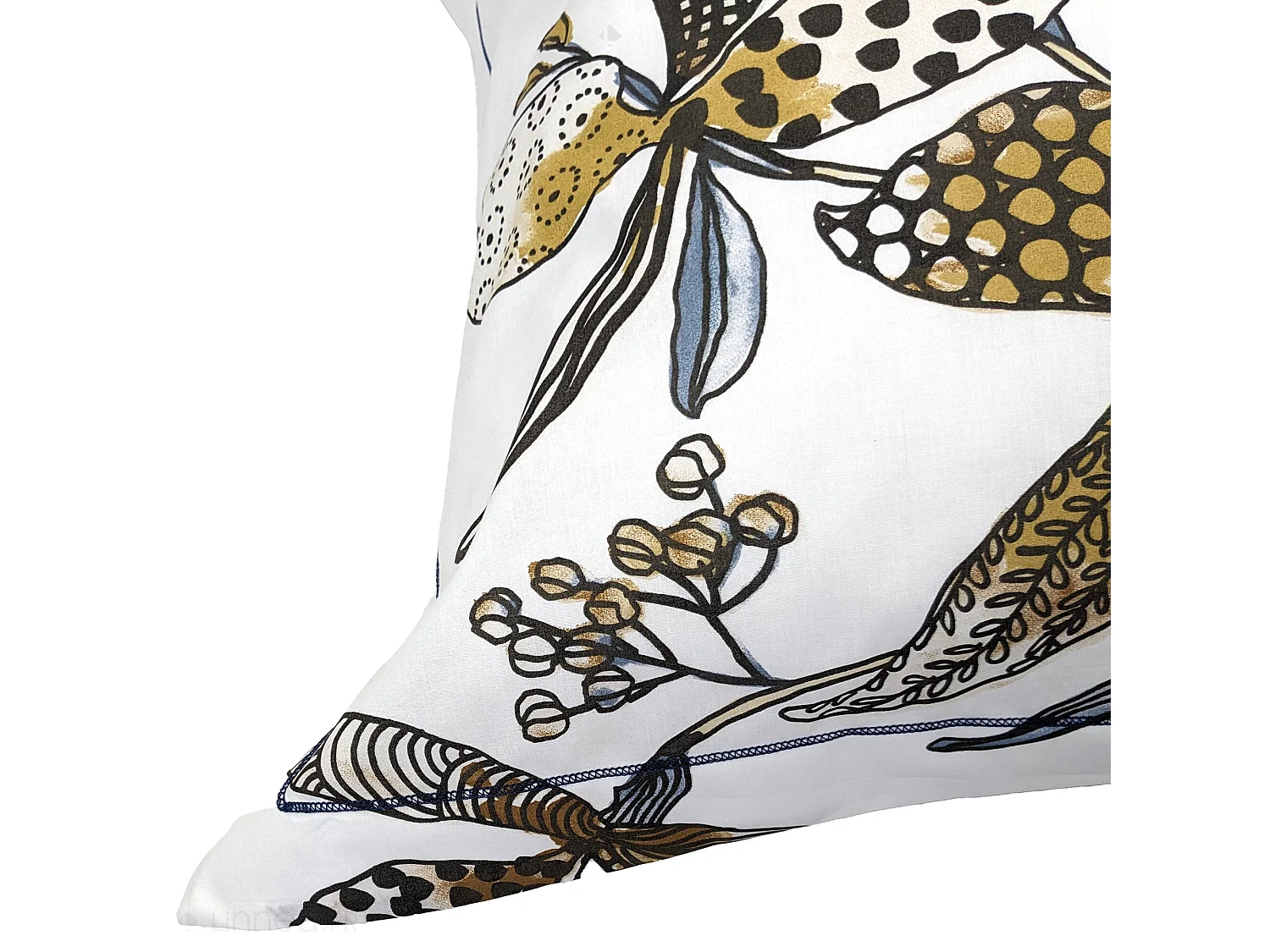 Taie d'oreiller 65x65 cm en coton PÉNÉLOPE beige Silice