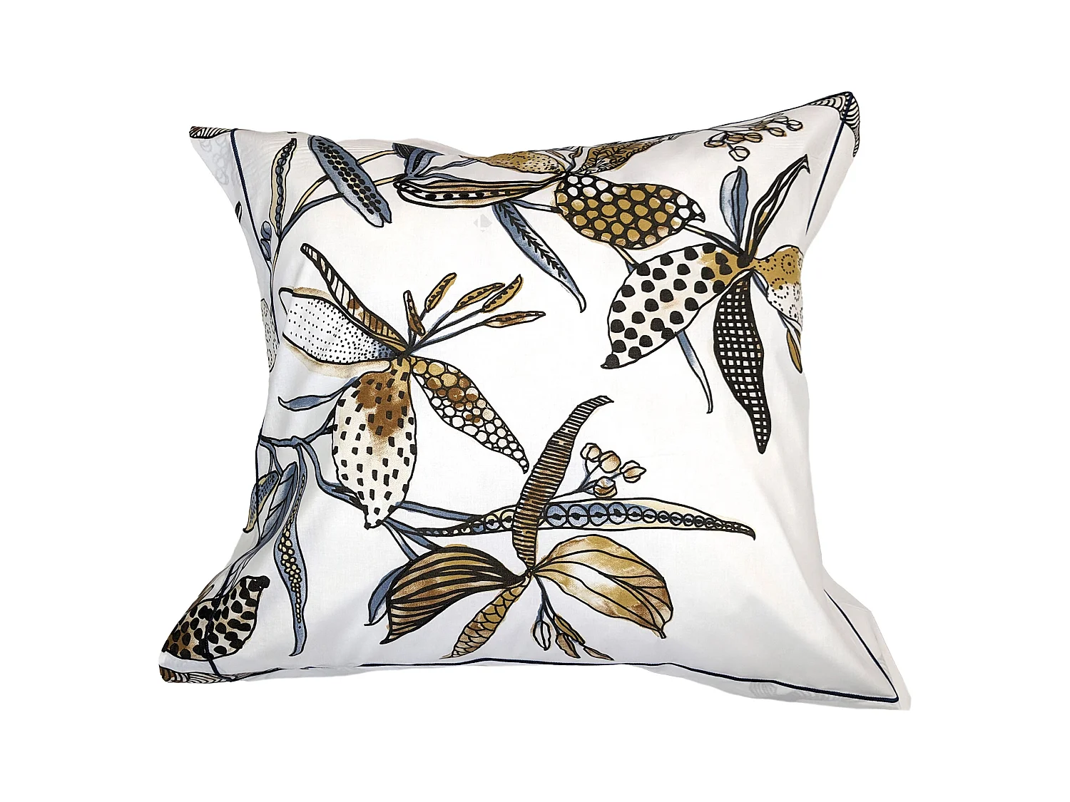 Taie d'oreiller 65x65 cm en coton PÉNÉLOPE beige Silice
