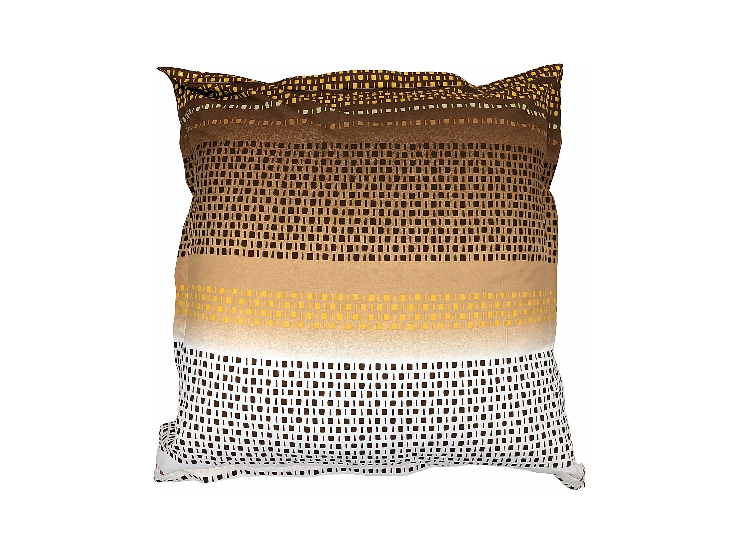 Taie d'oreiller 65x65 cm coton NIAGARA marron Châtaigne