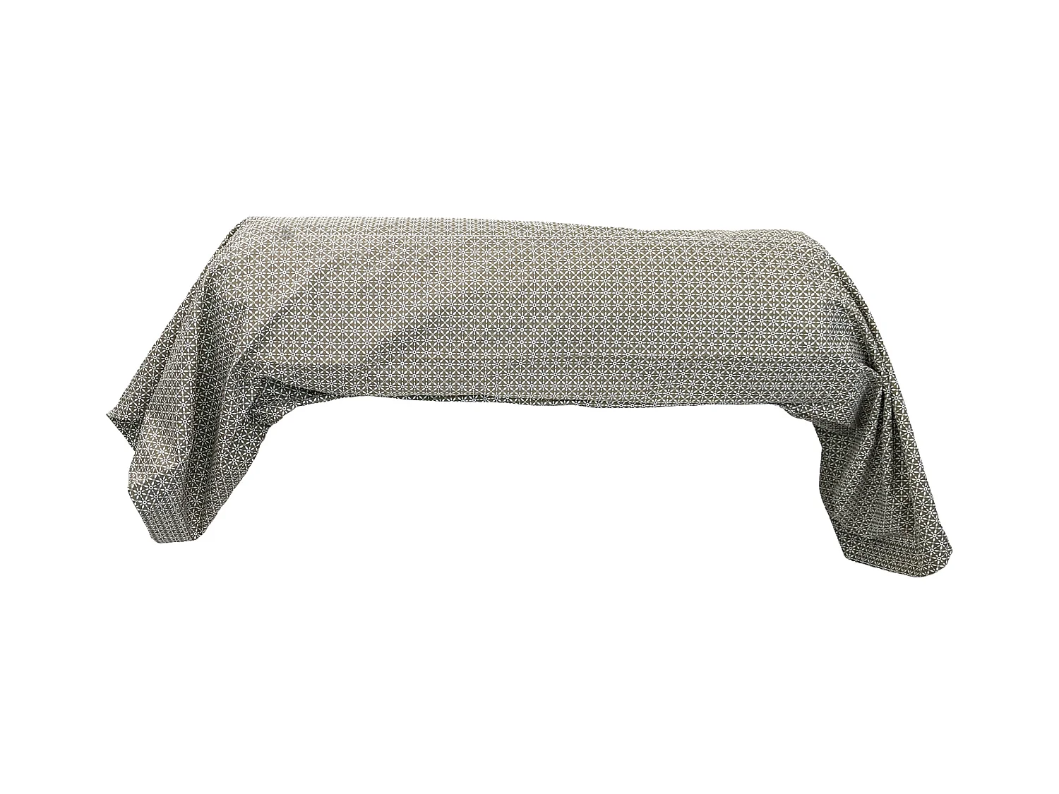 Taie de traversin 200x43 cm percale coton longues fibres GABIN marron