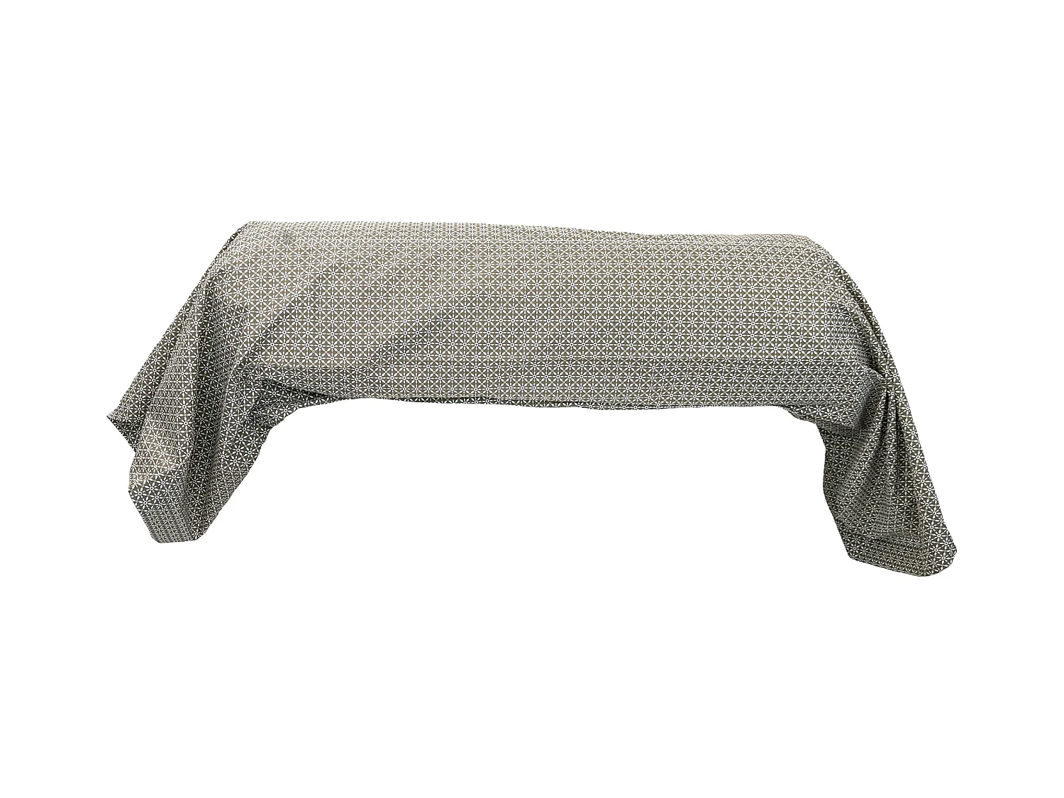 Taie de traversin 240x43 cm percale coton longues fibres GABIN marron