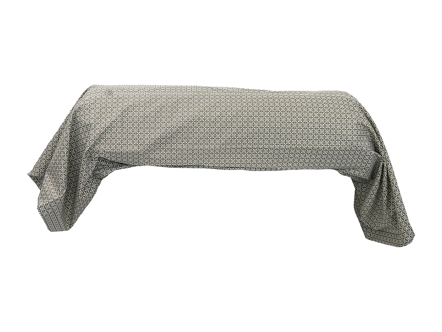 Taie de traversin 240x43 cm percale coton longues fibres GABIN marron