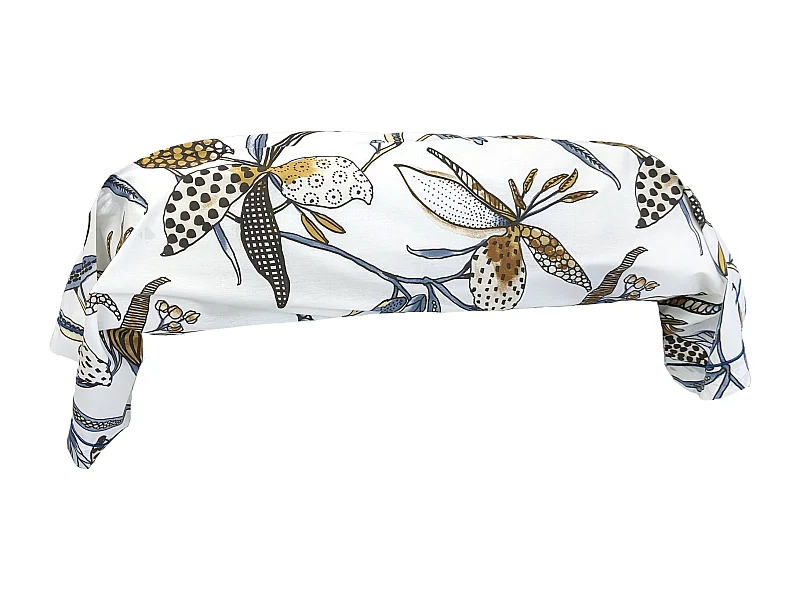 Taie de traversin 140x43 cm en coton PÉNÉLOPE beige Silice