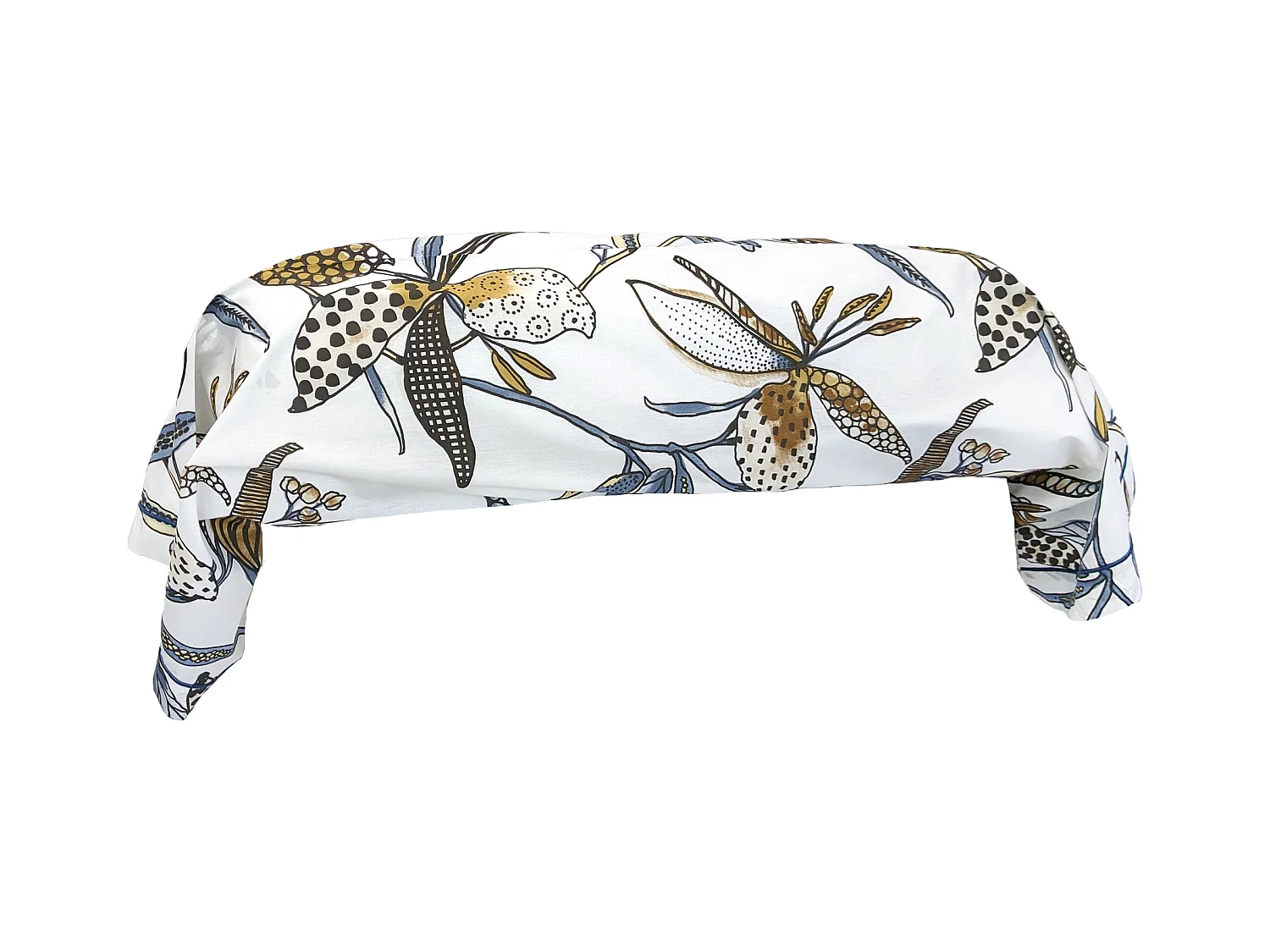 Taie de traversin 140x43 cm en coton PÉNÉLOPE beige Silice