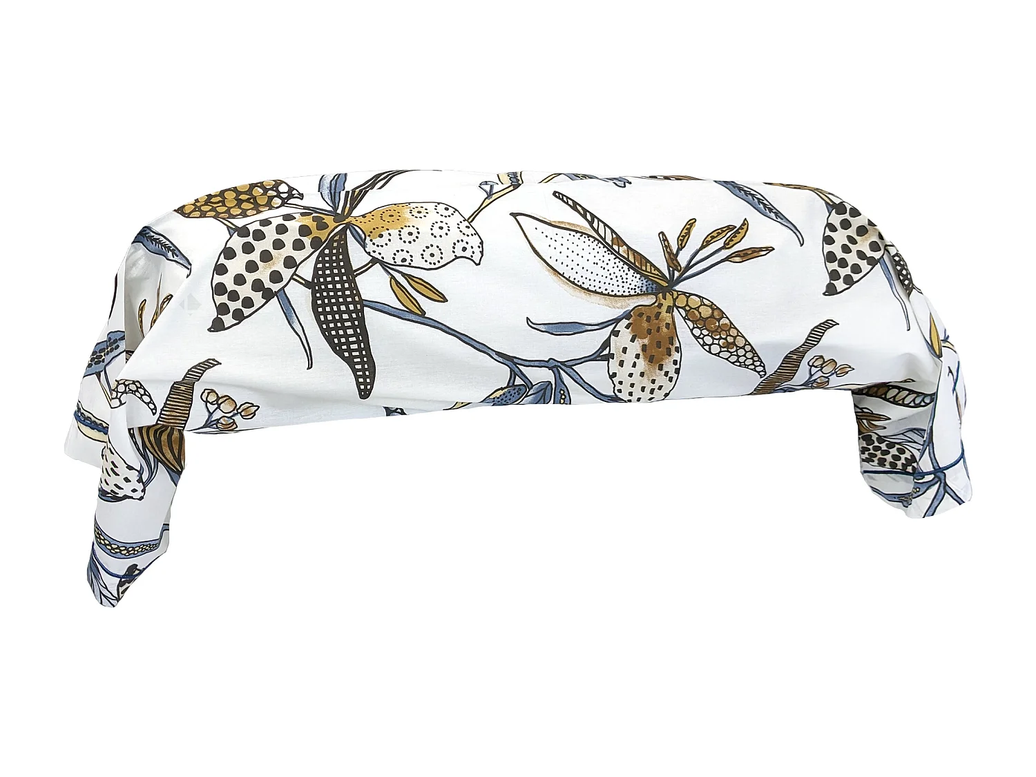 Taie de traversin 140x43 cm en coton PÉNÉLOPE beige Silice