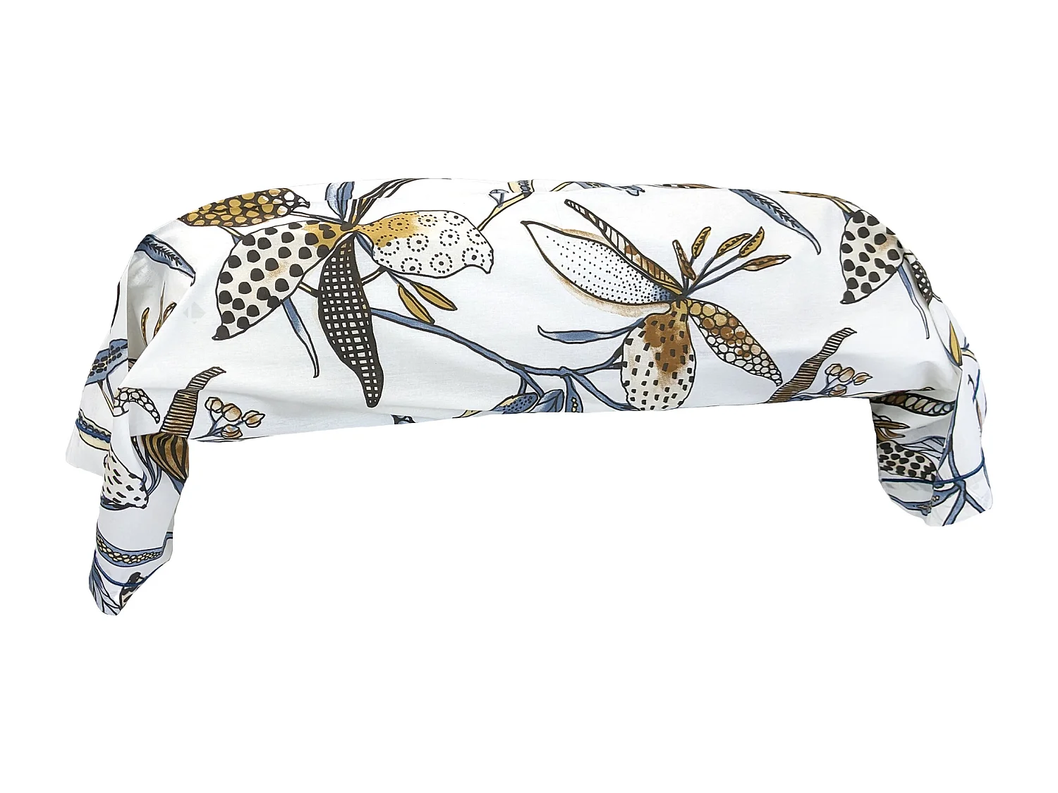 Taie de traversin 200x43 cm en coton PÉNÉLOPE beige Silice