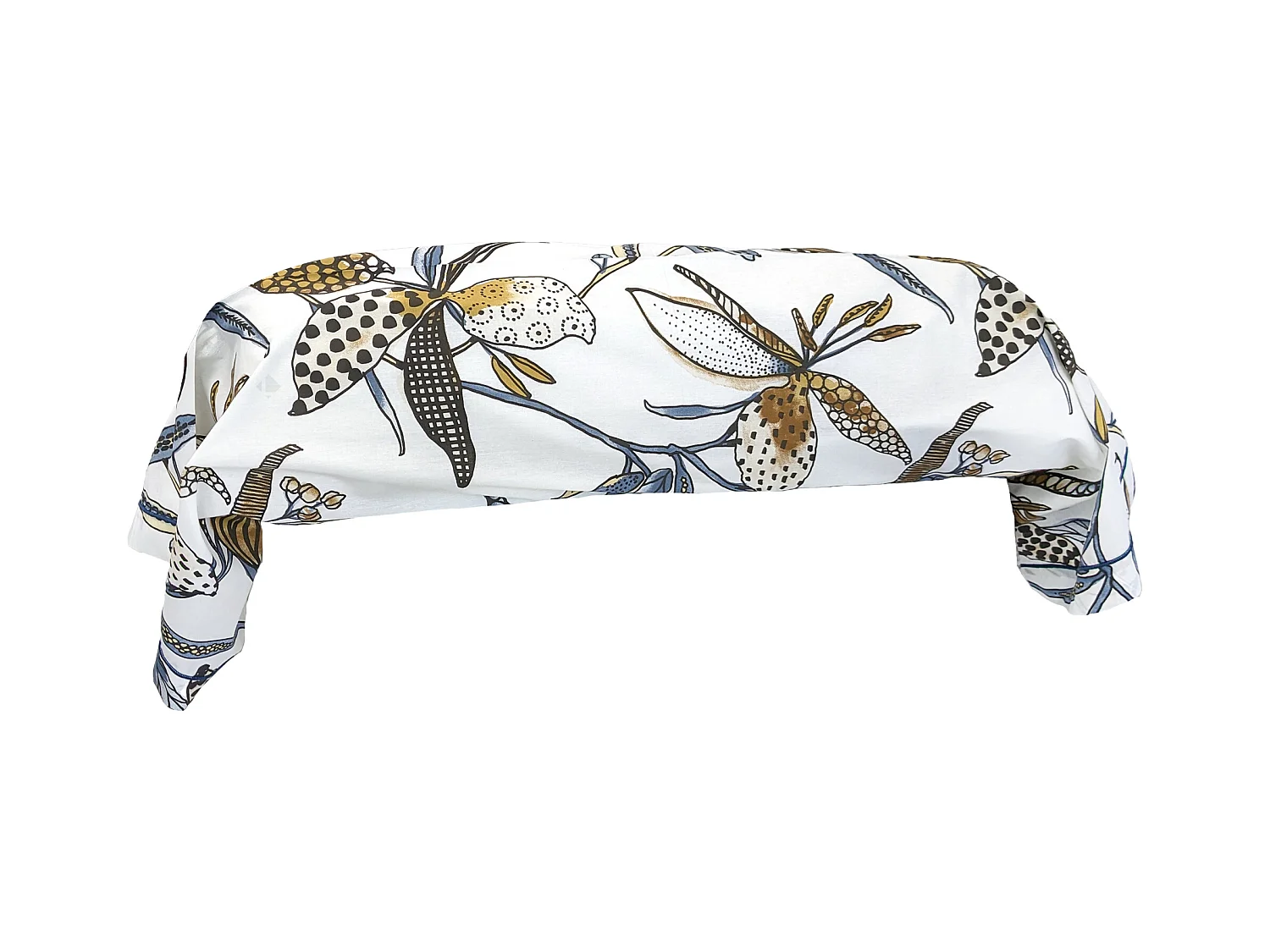 Taie de traversin 240x43 cm en coton PÉNÉLOPE beige Silice