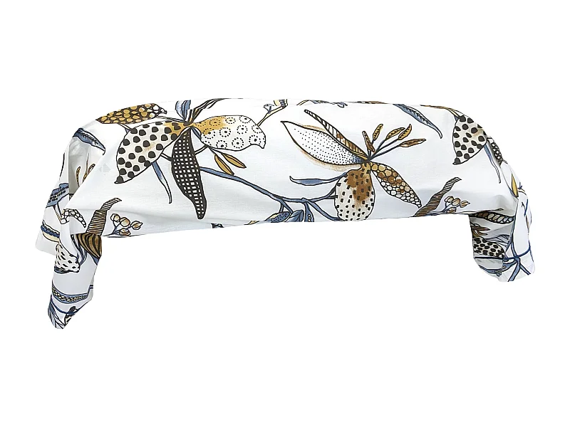 Taie de traversin 240x43 cm en coton PÉNÉLOPE beige Silice