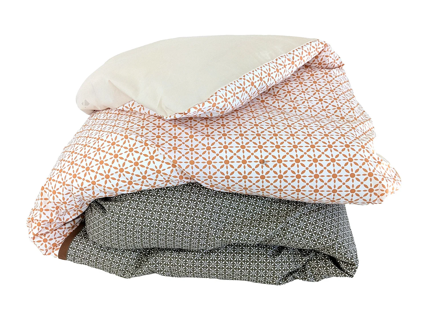 Housse de couette 300x240 cm percale coton GABIN marron