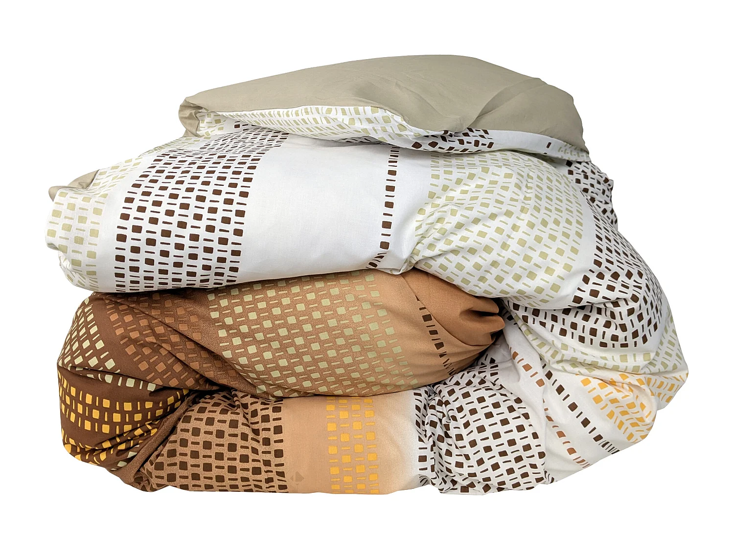 Housse de couette 300x240 cm coton NIAGARA marron Châtaigne