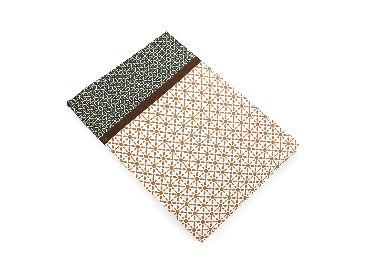 Drap plat 180x290 cm percale coton longues fibres GABIN marron