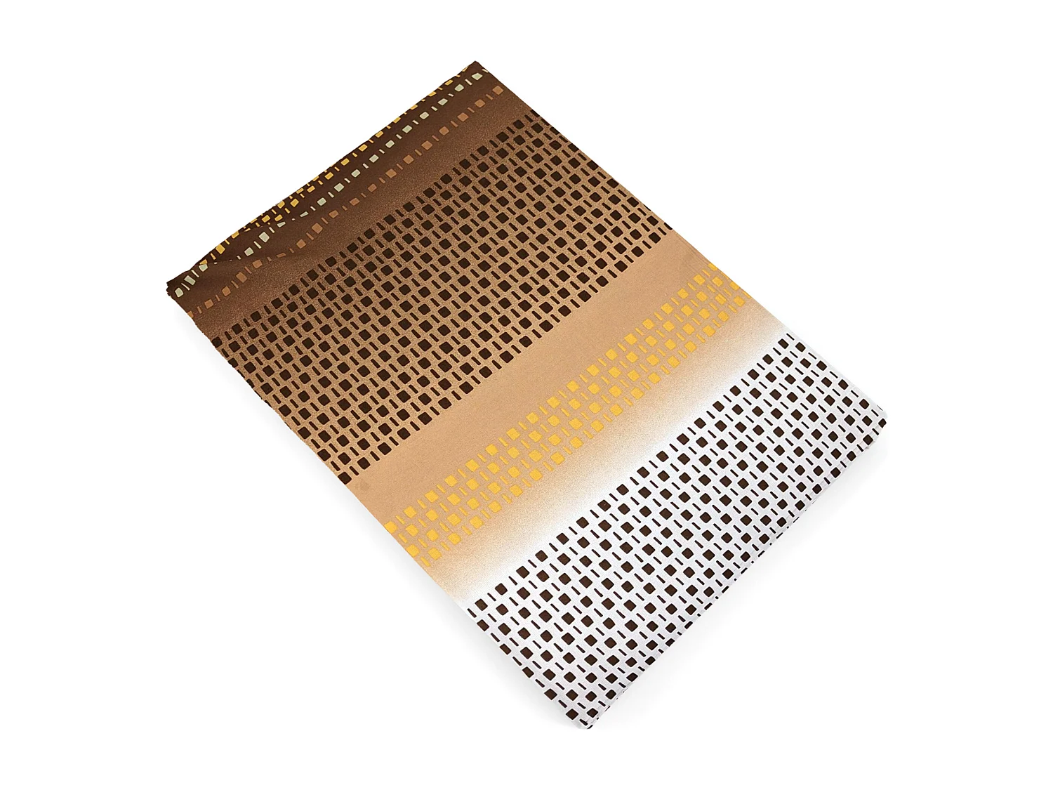 Drap plat imprimé 280x310 cm coton NIAGARA marron Châtaigne