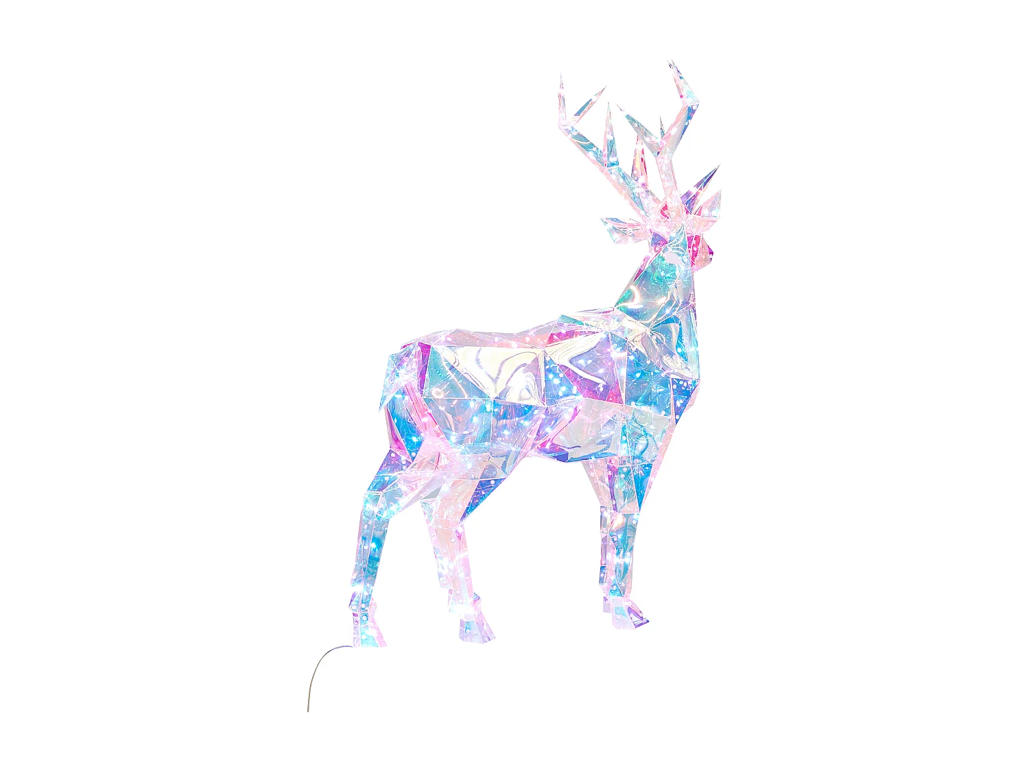 Outdoor Weihnachtsbeleuchtung LED mehrfarbig Rentier 90 cm POLARIS